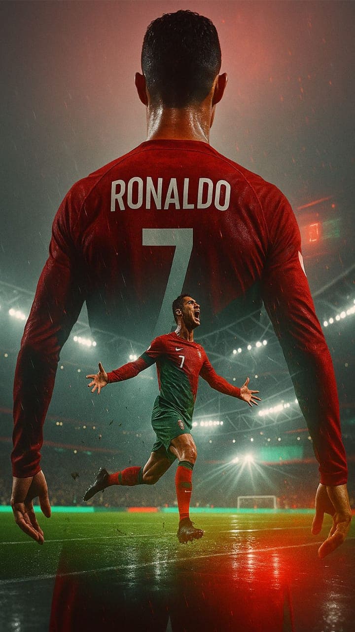 Cristiano Ronaldo Dual-Mode Mobile Wallpaper - Free Download for Android, iOS, HarmonyOS