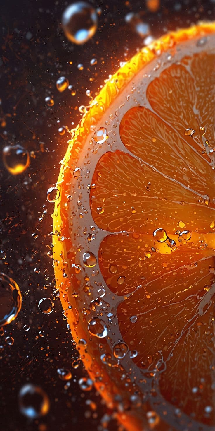 Dynamic Orange Yellow Abstract Cuts Wallpaper (Free Download)