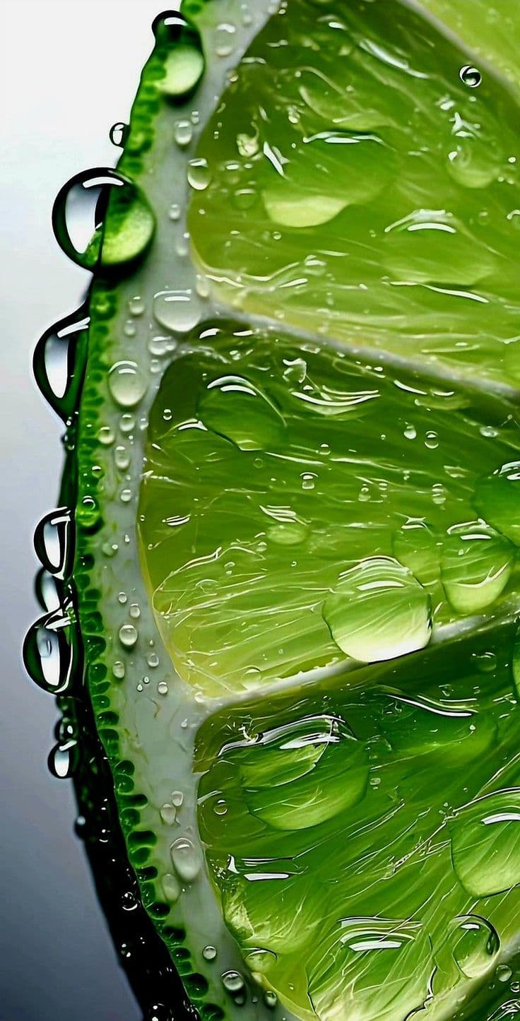 Green Orange Cuts Digital Wallpaper - Android & iOS Dark/Light Mode