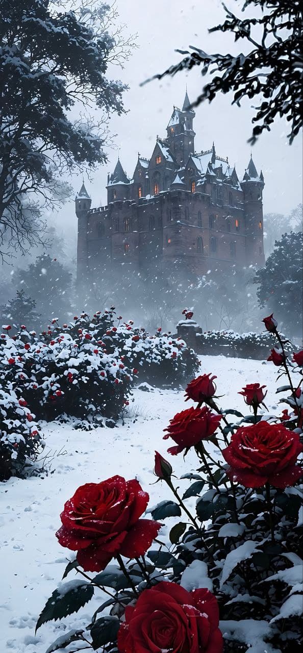 Flowerbeds Roses Digital Wallpapers - Dark & Light Themes (Mobile Optimized)